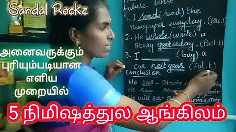 (Part-5)Present Continuous tense. How to learn grammar in 5mins.