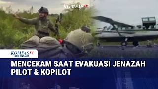 Mencekam, Detik-Detik Satgas Damai Cartenz Evakuasi Jenazah Pilot Kopilot Korban Penembakan KKB