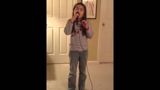 8 Year Old Amanda Marcos Singing The National Anthem