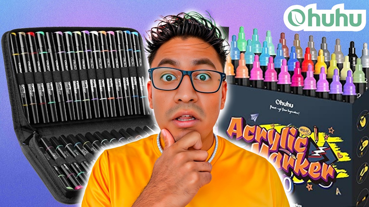 Probé los plumones Acrílicos de OHUHU (son como los Posca) ¿Valen la pena?