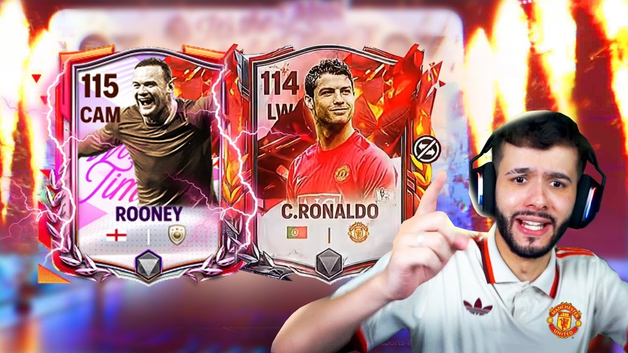 ROONEY E CR7 PRIME NO FC MOBILE! 😱🔱