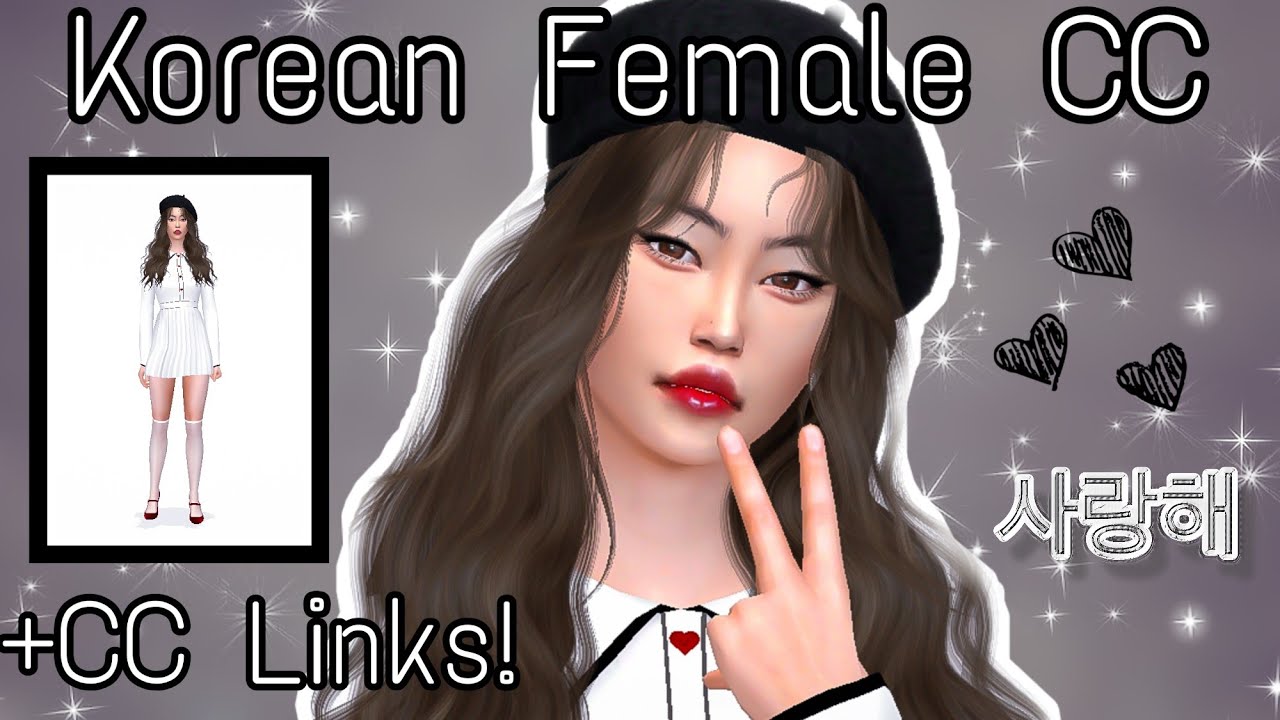 The Best Korean Female Cc For The Sims 4 + Cc Links!! | # 1 - Youtube