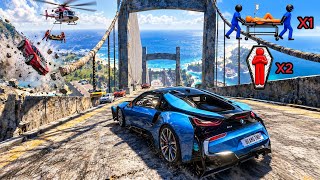 SuperCar vs impossible Downhill challenge😱 | BeamNG.drive Ultra Detailed Car Destruction💥