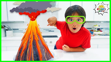 Volcano science experiment for Kids to do at home with Vinegar and Baking Soda!!!