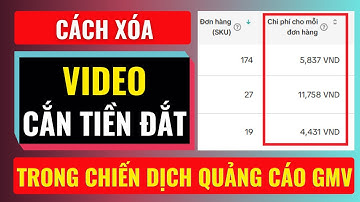 Cách xóa video cắn tiền đắt trong quảng cáo GMV | Đàm Văn Tuấn