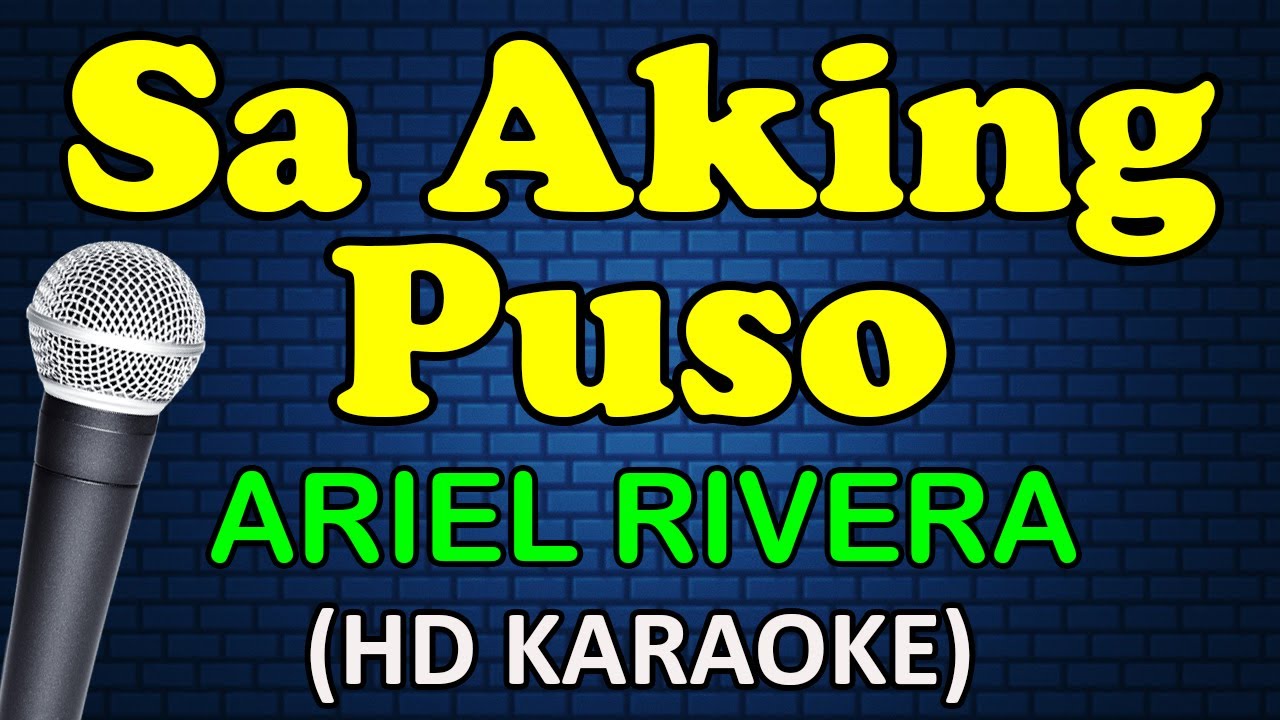 SA AKING PUSO   Ariel Rivera HD Karaoke