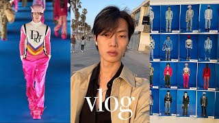 Model's LA fashion show vlog. Dior Show Backstage Men Spring 2023