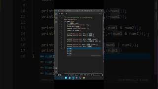 C Programming Bitwise Operator | #shorts #viral #trending #youtubeshorts #ytshorts #youtube #2026