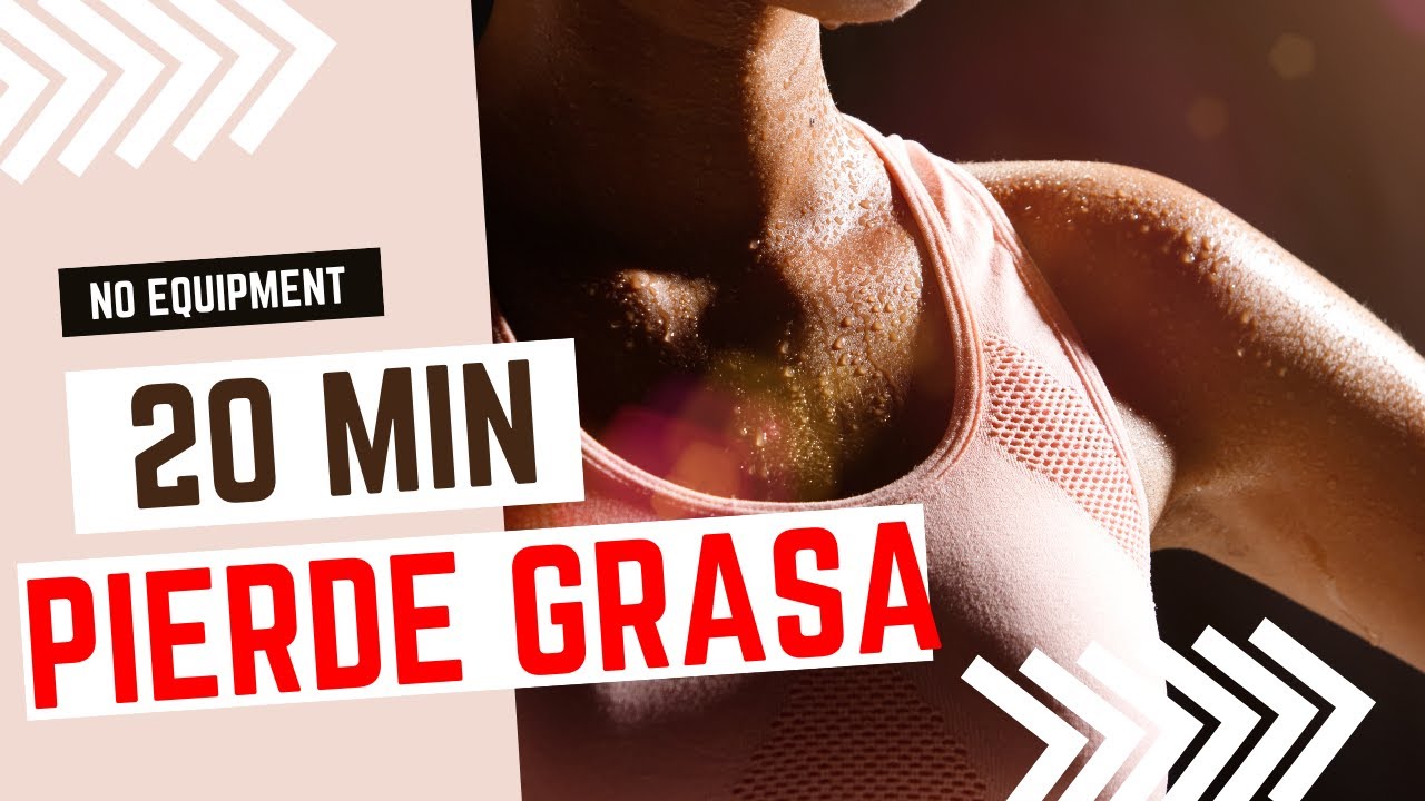 💥RUTINA de ejercicios para ADELGAZAR - Cardio INTENSO HIIT 20 MINUTOS