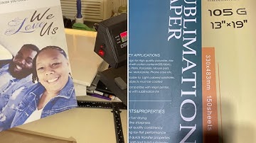 How to: Sublimation on 16x20 Canvas using Laminated Paper. Amazing Gift idea!