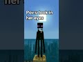 You were warned… don’t look into my eyes 👁️#minecraftshorts #enderman #mcviral #gamingreels #shorts