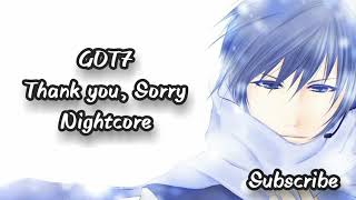 GOT7 -Thank You, Sorry /Nightcore/