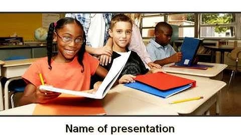 Back-To-School PowerPoint Template by PoweredTemplate.com
