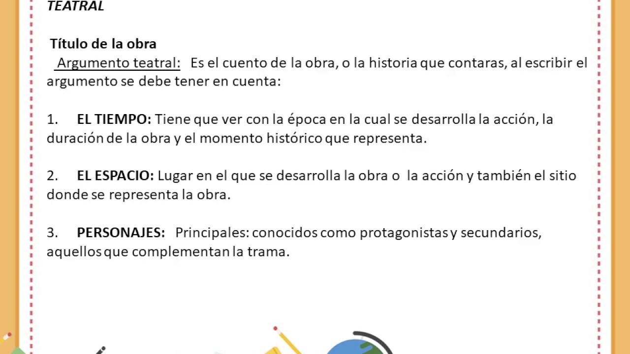 ARGUMENTO GUION TEATRAL - YouTube