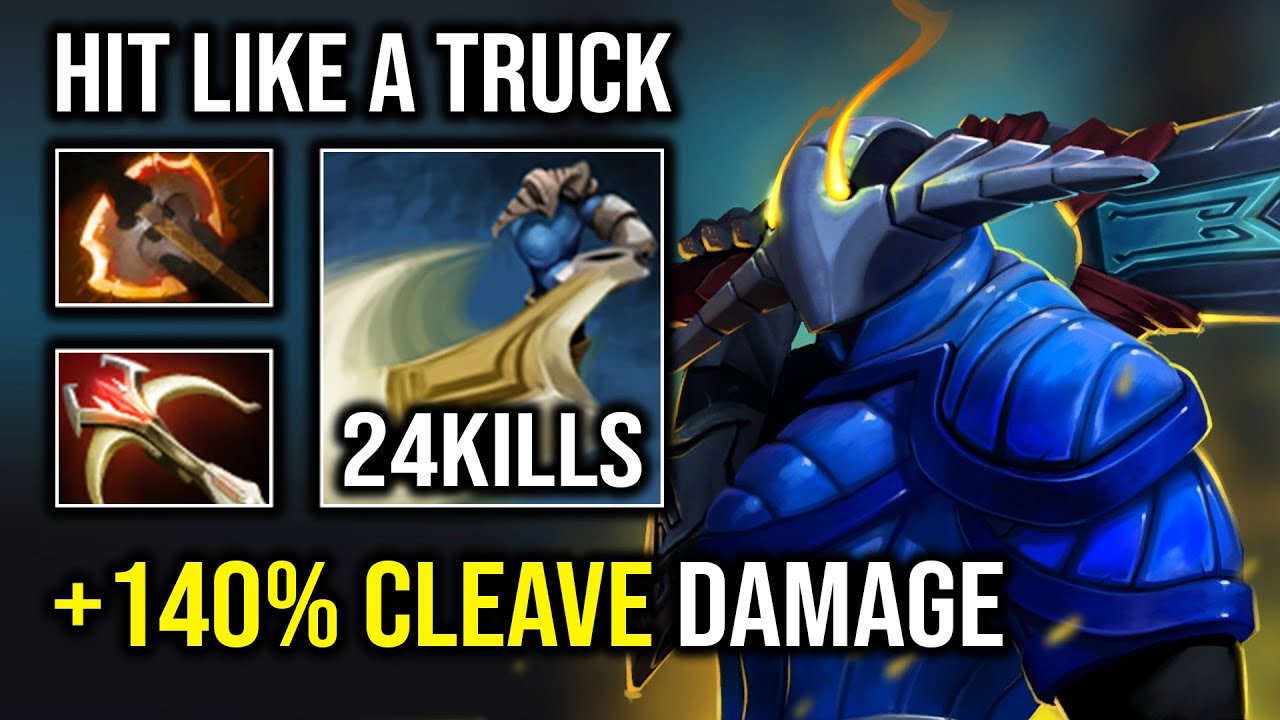 +140% Cleave DPS Battle Fury Hyper Carry Sven Brutal Hit Like a Truck Dota 2