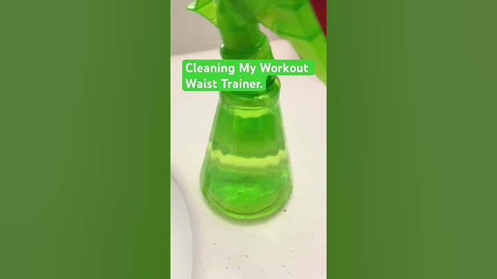 Cleaning My workout waist trainer w Rubbing alcohol. This is not a corset!