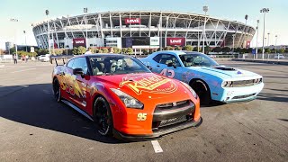 INSANE CAR SHOW IN FRONT OF THE BIGGEST STADIUM IN SAN JOSE!!! (2 Step Battle 🔥) 