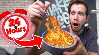 ONLY Eating SPICY Food For 24 HOURS Challenge!