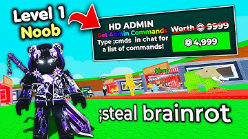 Opnieuw beginnen als NOOB met ADMIN-OPDRACHTEN in Steal a Brainrot! (Roblox)