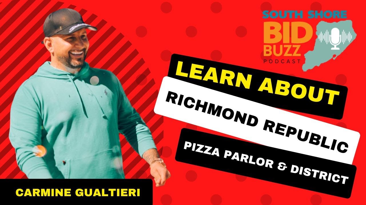 Exclusive interview with Carmine Gualtieri, South Shore BID Board Member and owner of Richmond Republic, District and Pizza Parlor.  What makes these locations special and why you visit them today! 
Subscribe Here: @southshorebid 
Get Social Here: https://app.flowcode.com/page/southshorebid 
#southshorebid #district #statenisland #statenislandny #bidbuzz #podcast