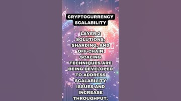CRYPTOCURRENCY SCALABILITY  #crypto #bitcoin #Layer1 #Layer2 #CryptoAdoption