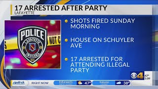 17 teens arrested after reported shots fired at house gathering in Lafayette