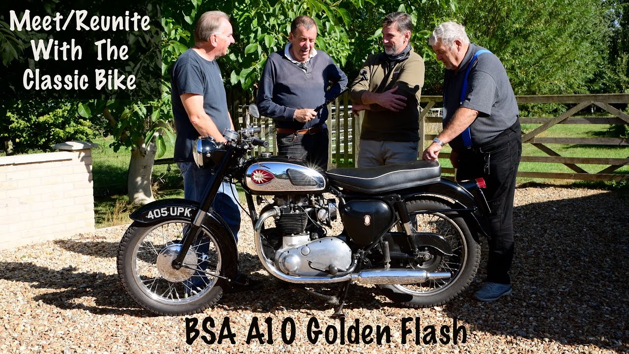 Meet/Reunite With The Classic Bike A 1961 BSA A10 Golden Flash