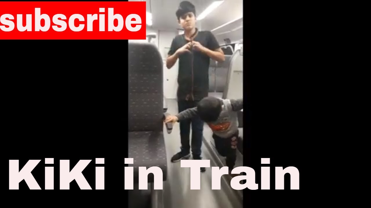 Kiki challenge in train