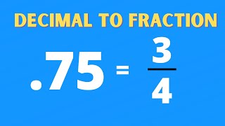 Converting decimal to fraction trick