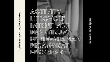 Registrasi - Login - Home Page Android Studio Intent App Activity Lifecycle