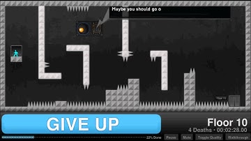Lets Play Give UP Part 1! Rage and Cry!