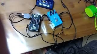MXR Analog Chorus and 6-band EQ feedback loop with Monotron Duo filter (and without)