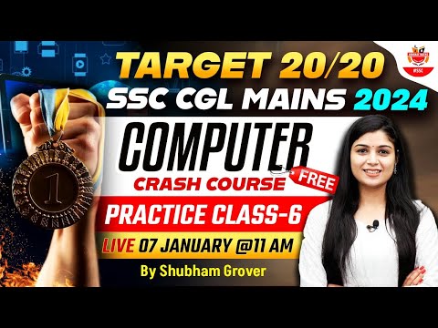 Computer Crash Course | SSC CGL MAINS | Practice class -6 | by Shubham Ma'am #sscabhinaymaths