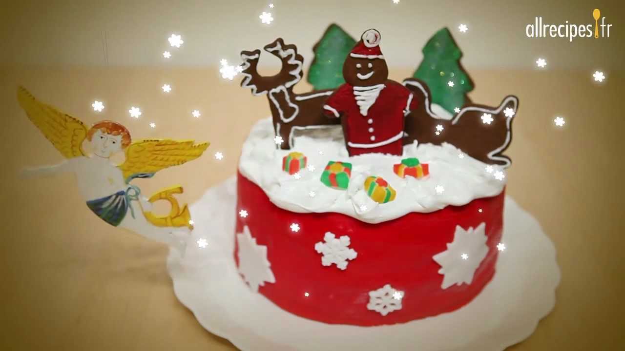 Décorer un magnifique gâteau de Noël 
