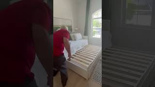 How to open the trundle to make King size bed