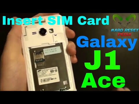 Samsung Galaxy J1 Ace Insert The SIM Card