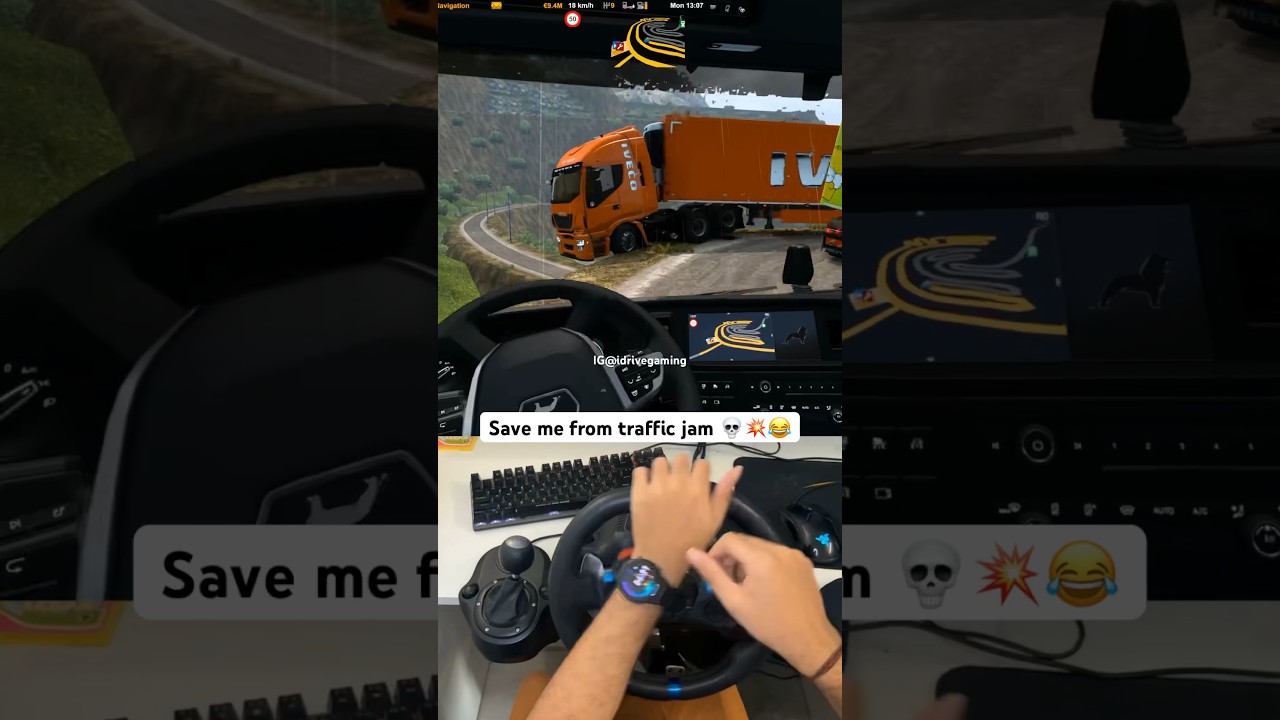 Crashed On Hills In Euro Truck Simulator 2 #Shorts - YouTube
