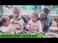 WHITE DAD REACTS TO NIGERIAN FOOD