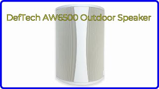 REVIEW (2026): DefTech AW6500 Outdoor Speaker. ESSENTIAL details.