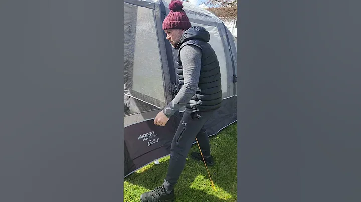 taking down a Vango air awning #campervan #travelvlog