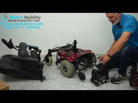 How to install Batteries in a Pride Mobility Jazzy 1103 Ultra - YouTube