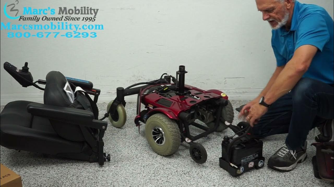 How to install Batteries in a Pride Mobility Jazzy 1103 Ultra - YouTube