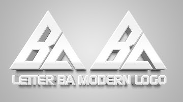 BA LETTER  Mockup Professional Logo CorelDraw Tutorial | Nabeel Graphics | Best Corel draw Tutorial