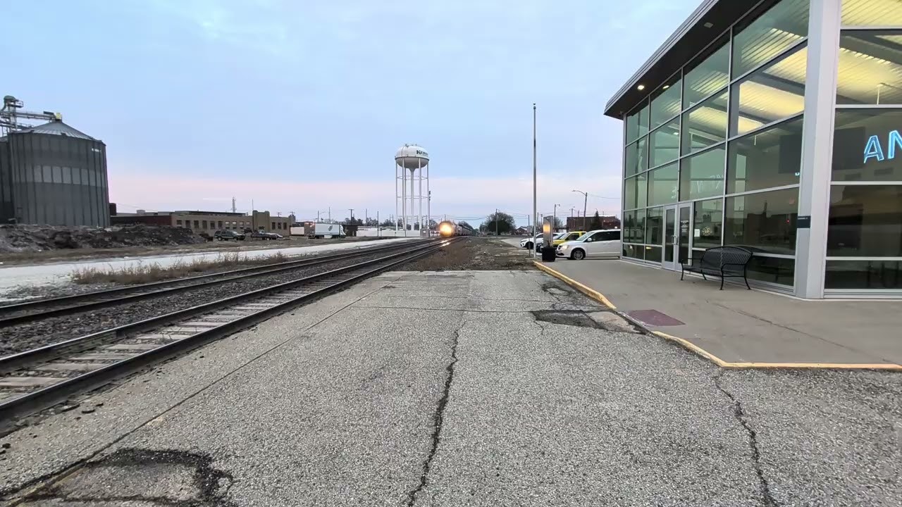 Amtrak new phase 7 viewing car on the Amtrak Southwest Chief with a horn salute