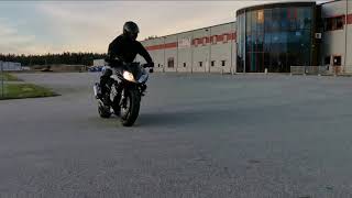 Wheelie training on my f4i