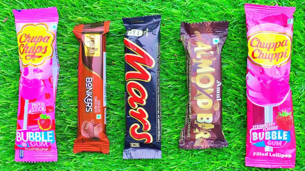 Satisfying video Asmr lollipops candy unboxing video Asmr opening video and chocolate gummy candy