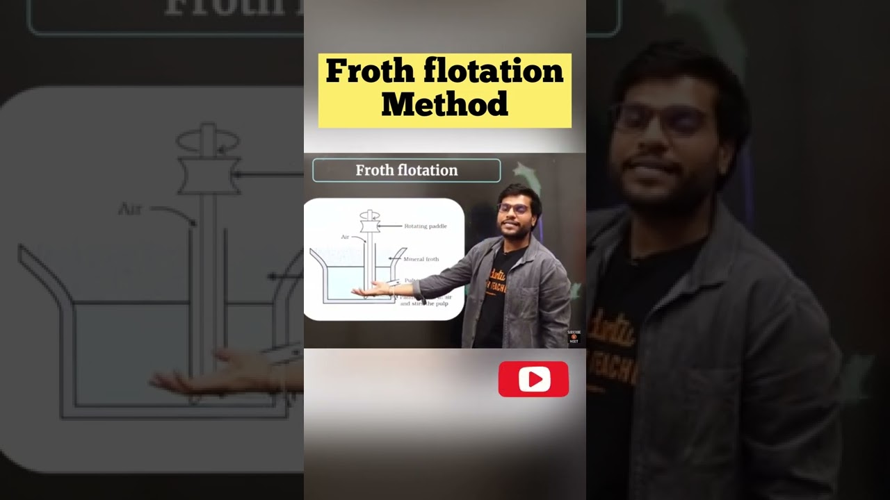 Froth flotation method for neet by Arvind Arora sir