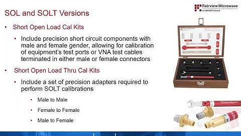 2-Minute RF Component Lab: SOL/SOLT Calibration Kits