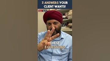 3 Answers Your Client Wants! | Wealth On Command By Dev Sethi