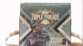 2012 Topps Triple Threads Baseball Box Break! Sick Hit!!!